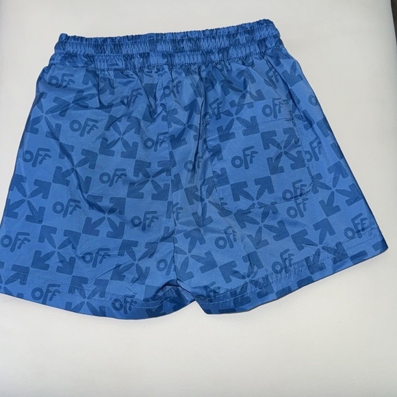 Virgil Abloh C/O Off White Blue Monogram Swim Trunks Toddler size 4 - Picture 6 of 10